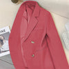 Women's Blazer, Metal-Tone Buttons, Notched Lapels and Long Sleeves