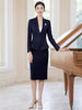 Women's Slim Fit Long Sleeve Polyester Business Suit Jacket for Spring Fall Office Office Work in Elegant Style