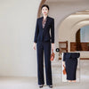 Women's Slim Fit Long Sleeve Polyester Business Suit Jacket for Spring Fall Office Office Work in Elegant Style