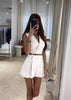 Women's Sleeveless V-Neck Polyester Blazer with Zipper Detail Pastoral Style for Spring in Slim Fit