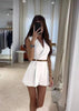 Women's Sleeveless V-Neck Polyester Blazer with Zipper Detail Pastoral Style for Spring in Slim Fit