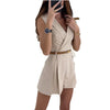 Women's Sleeveless V-Neck Polyester Blazer with Zipper Detail Pastoral Style for Spring in Slim Fit