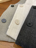Women's Routine Fit Polyester Solid Color Round Neck Single Breasted Vest with Pocket Cardigan Style for Spring Commute in Gray