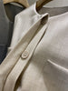 Women's Routine Fit Polyester Solid Color Round Neck Single Breasted Vest with Pocket Cardigan Style for Spring Commute in Gray