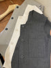 Women's Routine Fit Polyester Solid Color Round Neck Single Breasted Vest with Pocket Cardigan Style for Spring Commute in Gray