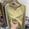 Women's Routine Fit Wool Blend Solid Color V-Neck Long Sleeve Button Cardigan for Spring Fall in White Black Pink Apricot