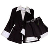 Women's Lightweight Polyester Long Sleeve High Waist Casual Pants for Spring in Blazer