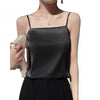 Women's Loose Fit Acetate Solid Color Ice Cream Color Vest Sleeveless for Spring Sophisticated Style