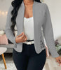 Women's Slim Fit Elegant Lace Solid Color Cardigan with No Collar for Spring in White Burgundy Blue