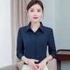 Women's Slim Fit Polo Collar Long Sleeve Solid Color Single Button Polyester Cardigan Style Blazer for Casual Work in Summer