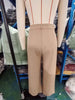 Women's Casual High Waist Straight Leg Polyester Pants with Pockets Loose Wide Leg Long Trousers for Summer Commute in Black