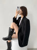 Women's Gray Short Blazer, Lapel Collar, Single-Button Front and Long Sleeves