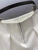 Women's Harajuku Style Polyester Three-Dimensional Decoration Wide Leg Shorts for Summer in Black and White