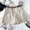 Women's Sexy Zipper Polyester Casual Pants for Summer in Khaki White Black Apricot