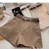 Women's Sexy Zipper Polyester Casual Pants for Summer in Khaki White Black Apricot