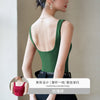 Women's Slim Fit Cotton Solid Color Vest Style Dress for Spring in White Caramel