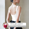 Women's Slim Fit Cotton Solid Color Vest Style Dress for Spring in White Caramel