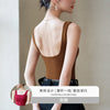 Women's Slim Fit Cotton Solid Color Vest Style Dress for Spring in White Caramel