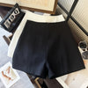 Women's Casual Solid Color Blended Pants for Summer in White