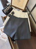 Women's Casual Solid Color Blended Pants for Summer in White