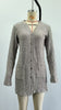Women's Slim Fit Ribbed Solid Color V-Neck Single Row Multiple Buckles Cardigan Style Casual Top for Autumn in New Season
