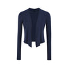 Women's Regular Fit V Neck Knitted Solid Color No Buckle Open Front Cardigan for Summer Casual Wear in White Pink Camel