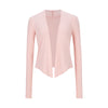 Women's Regular Fit V Neck Knitted Solid Color No Buckle Open Front Cardigan for Summer Casual Wear in White Pink Camel