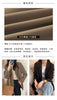 Women's Relaxed Blazer, Lapel Collar, Double-Button Front and Long Sleeves