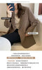 Women's Relaxed Blazer, Lapel Collar, Double-Button Front and Long Sleeves