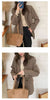 Women's Relaxed Blazer, Lapel Collar, Double-Button Front and Long Sleeves