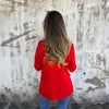 Women's Slim Fit Autumn Polyester Animal Print Suit Collar Nine-Quarter Sleeve Jacket with 3D Pattern for Urban Style in Black Red
