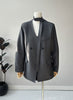 Women's Blazer, Notched Lapels, Long Sleeves, Relaxed Fit and Tie Detail