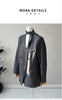Women's Blazer, Notched Lapels, Long Sleeves, Relaxed Fit and Tie Detail
