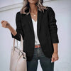 Women's Plus-Size Blazer, Notched Lapels, Single-Button Front and Long Sleeves