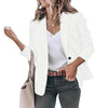 Women's Plus-Size Blazer, Notched Lapels, Single-Button Front and Long Sleeves