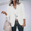 Women's Plus-Size Blazer, Notched Lapels, Single-Button Front and Long Sleeves
