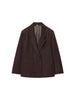 Women's Regular Fit Double Breasted Suit Collar Long Sleeve Striped Plaid Casual Office Blazer Jacket for Autumn Work in Modern Style