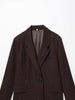 Women's Regular Fit Double Breasted Suit Collar Long Sleeve Striped Plaid Casual Office Blazer Jacket for Autumn Work in Modern Style