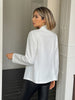 Women's Textured Blazer, Lapel Collar, Button Front and Long Sleeves