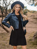 Women's Knit Dress, Crew Neck, Long Sleeves, Gathered Waist and Pockets