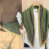 Women's Twill Blazer with Round Square Towel Wrap Accent for Spring in Versatile Solid Color