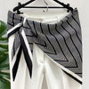 Women's Twill Blazer with Round Square Towel Wrap Accent for Spring in Versatile Solid Color