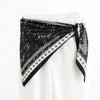 Women's Twill Blazer with Round Square Towel Wrap Accent for Spring in Versatile Solid Color