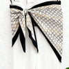 Women's Twill Blazer with Round Square Towel Wrap Accent for Spring in Versatile Solid Color