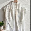 Women's Twill Blazer with Round Square Towel Wrap Accent for Spring in Versatile Solid Color