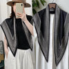 Women's Twill Blazer with Round Square Towel Wrap Accent for Spring in Versatile Solid Color
