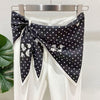 Women's Twill Blazer with Round Square Towel Wrap Accent for Spring in Versatile Solid Color