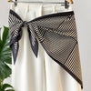 Women's Twill Blazer with Round Square Towel Wrap Accent for Spring in Versatile Solid Color