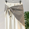 Women's Twill Blazer with Round Square Towel Wrap Accent for Spring in Versatile Solid Color