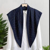Women's Twill Blazer with Round Square Towel Wrap Accent for Spring in Versatile Solid Color